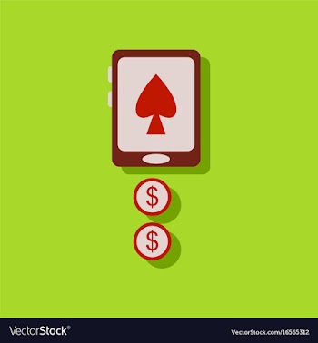 Flat icon design collection casino online in vector image