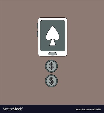 Flat icon design collection casino online vector image