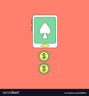 Flat icon design collection casino online vector image