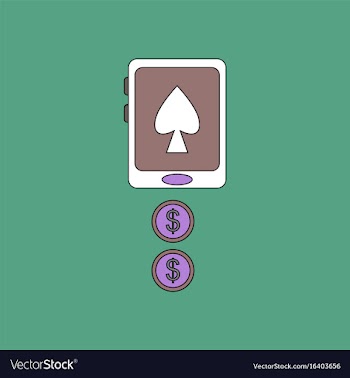 Flat icon design collection casino online vector image
