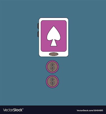 Flat icon design collection casino online vector image