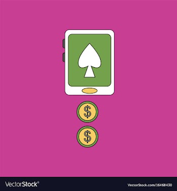 Flat icon design collection casino online vector image