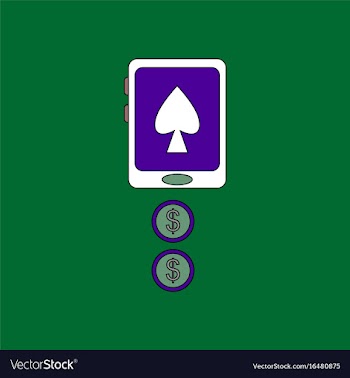 Flat icon design collection casino online vector image
