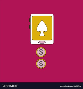 Flat icon design collection casino online vector image