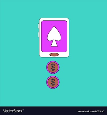 Flat icon design collection casino online vector image