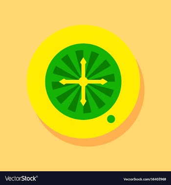 Flat icon design collection casino roulette wheel vector image