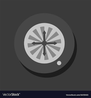 Flat icon design collection casino roulette wheel vector image