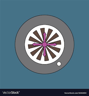 Flat icon design collection casino roulette wheel vector image