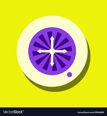 Flat icon design collection casino roulette wheel vector image