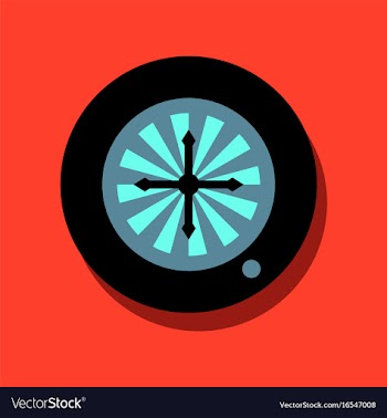 Flat icon design collection casino roulette wheel vector image