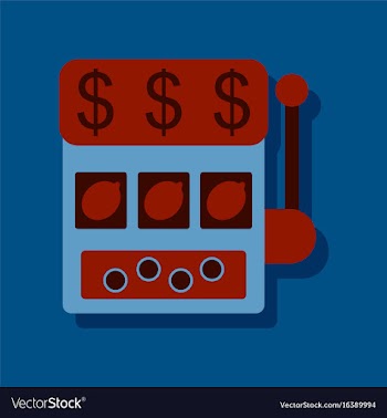 Flat icon design collection casino slot machine vector image