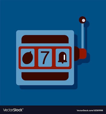 Flat icon design collection casino slot machine vector image