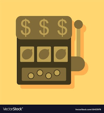 Flat icon design collection casino slot machine vector image