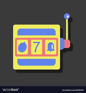 Flat icon design collection casino slot machine vector image