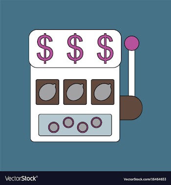 Flat icon design collection casino slot machine vector image