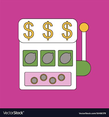 Flat icon design collection casino slot machine vector image