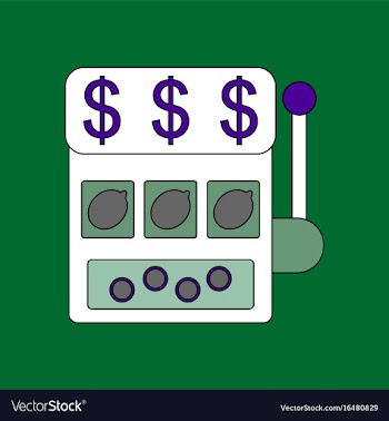 Flat icon design collection casino slot machine vector image