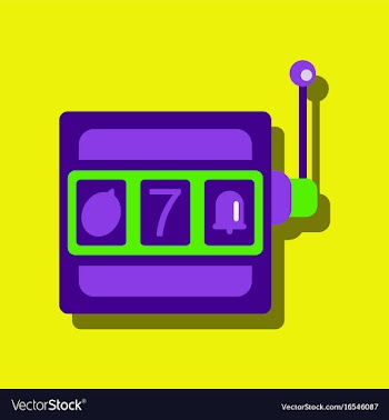 Flat icon design collection casino slot machine vector image
