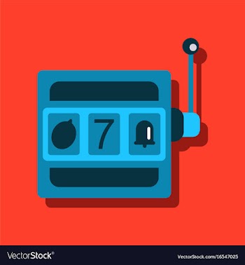 Flat icon design collection casino slot machine vector image
