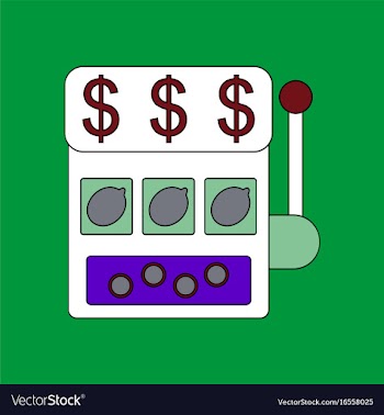 Flat icon design collection casino slot machine vector image