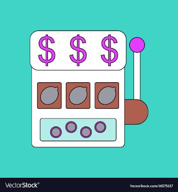 Flat icon design collection casino slot machine vector image