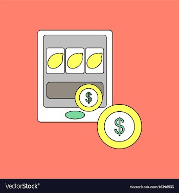 Flat icon design collection casino slotmachine vector image