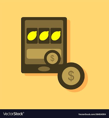 Flat icon design collection casino slotmachine vector image