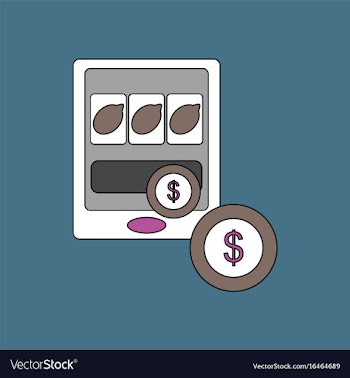 Flat icon design collection casino slotmachine vector image