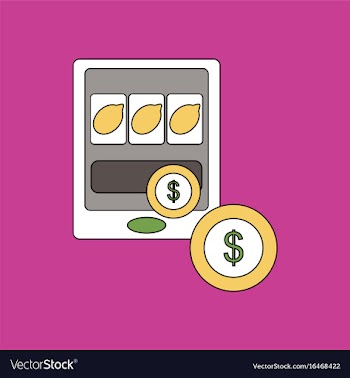 Flat icon design collection casino slotmachine vector image