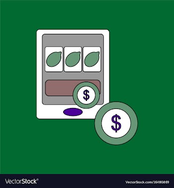 Flat icon design collection casino slotmachine vector image