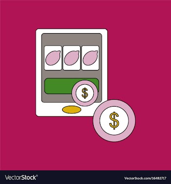 Flat icon design collection casino slotmachine vector image