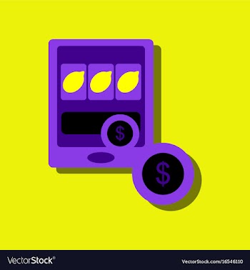 Flat icon design collection casino slotmachine vector image