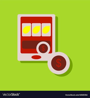 Flat icon design collection casino slotmachine vector image