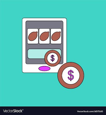 Flat icon design collection casino slotmachine vector image