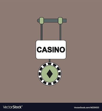 Flat icon design collection casino street banner vector image
