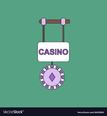 Flat icon design collection casino street banner vector image