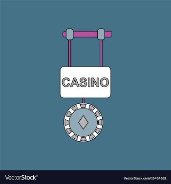 Flat icon design collection casino street banner vector image