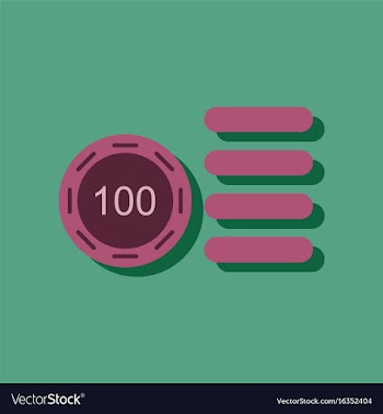 Flat icon design collection casino stuff chip in vector image