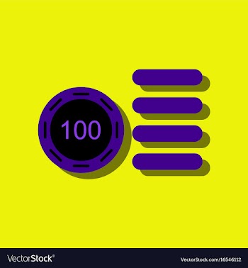 Flat icon design collection casino stuff chip in vector image