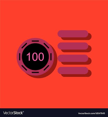 Flat icon design collection casino stuff chip in vector image