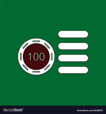 Flat icon design collection casino stuff chip vector image