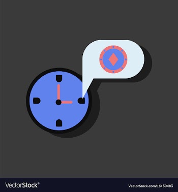 Flat icon design collection casino stuff time in vector image