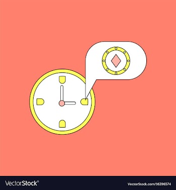 Flat icon design collection casino stuff time vector image