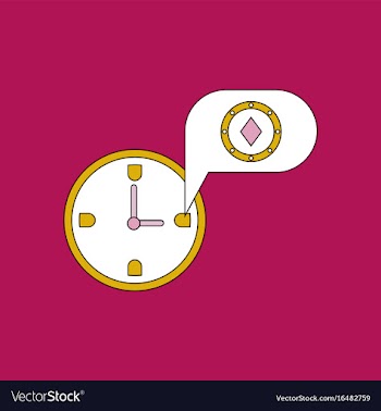 Flat icon design collection casino stuff time vector image