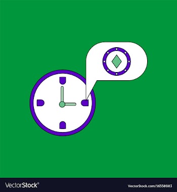 Flat icon design collection casino stuff time vector image