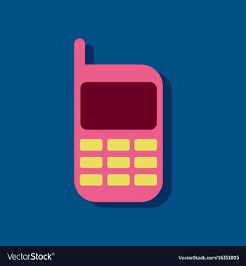 Flat icon design collection cellphone silhouette vector image