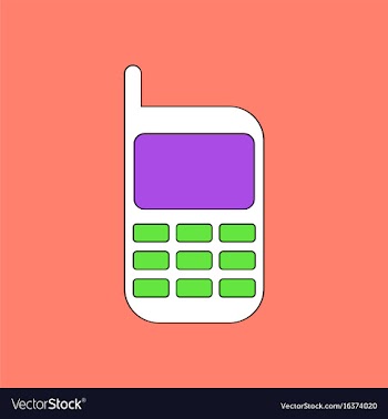 Flat icon design collection cellphone silhouette vector image