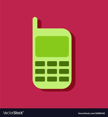 Flat icon design collection cellphone silhouette vector image