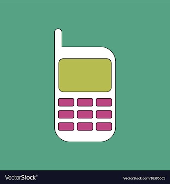 Flat icon design collection cellphone silhouette vector image