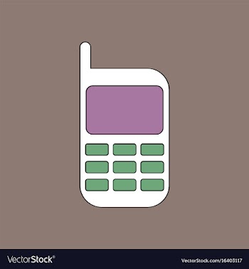 Flat icon design collection cellphone silhouette vector image